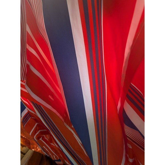 Vintage Polo Ralph Lauren Estate Shirt!   XXL  Orange Striped - Picture 7 of 8